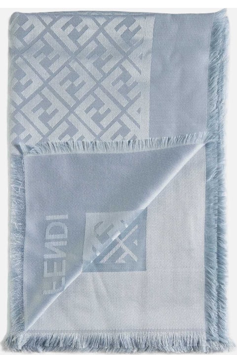 Fendi Scarves & Wraps for Women Fendi Ff Silk And Wool Shawl