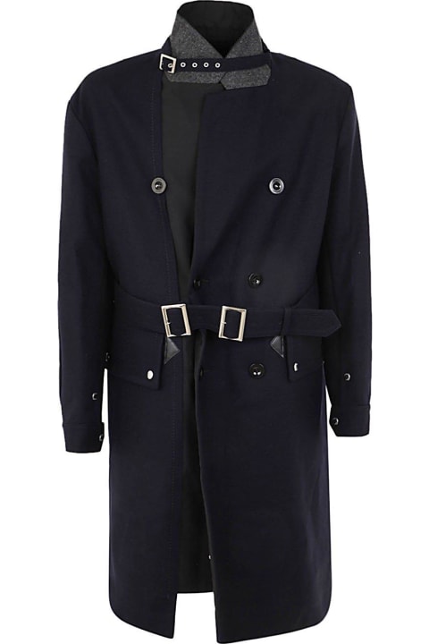 Sacai Coats & Jackets for Men Sacai Belted Long Coat