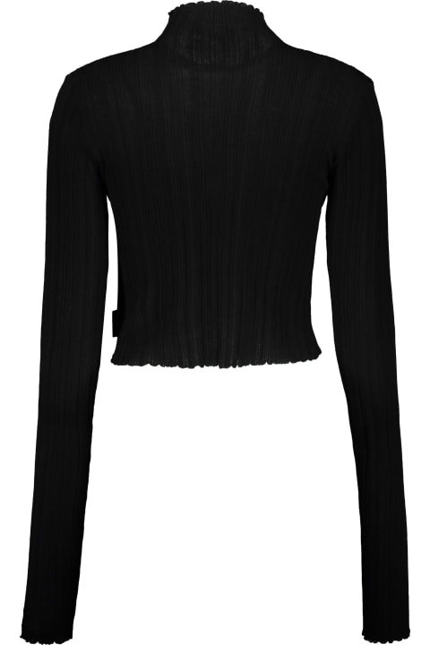 Sweaters for Women Palm Angels Long Sleeve Crop Top