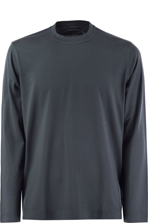 Fedeli Giza Cotton Crew-neck T-shirt | italist
