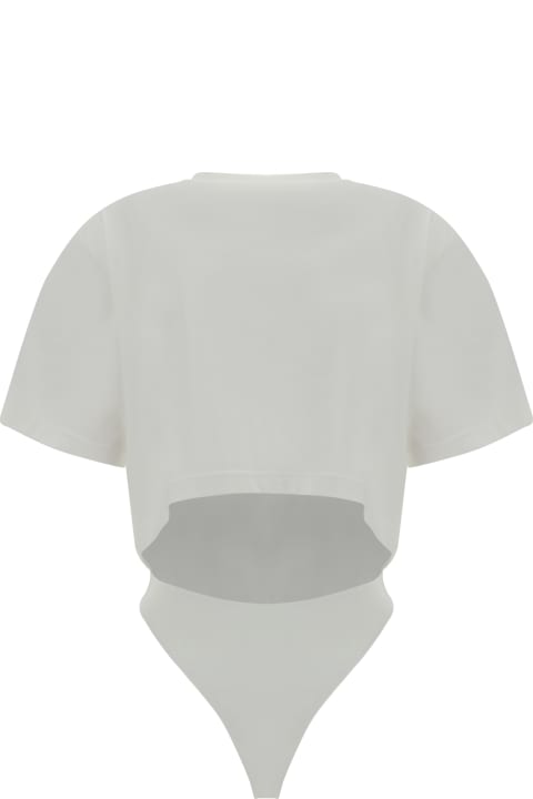 ウィメンズ Alaiaのランジェリー＆パジャマ Alaia Fluid T-shirt Bodysuit