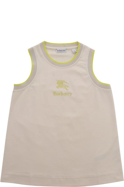 Burberry for Kids Burberry Logo Embroidered Straight Hem Vest