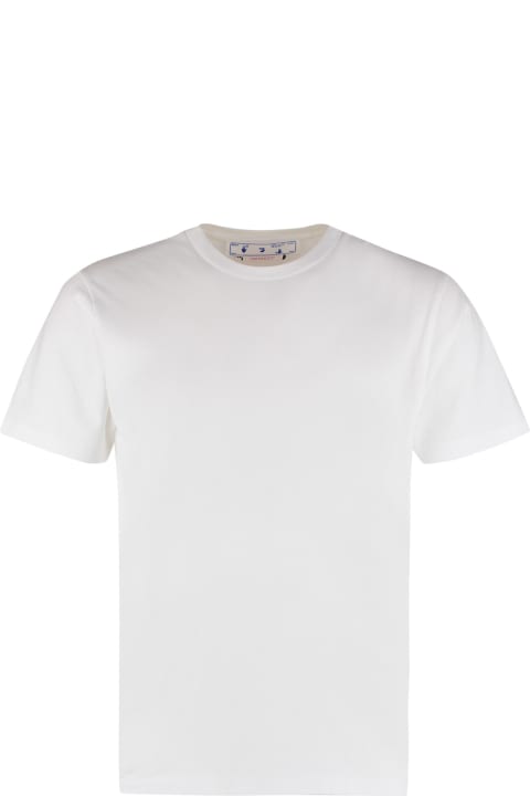 Off-White Topwear for Men Off-White Set Of Three Cotton T-shirts