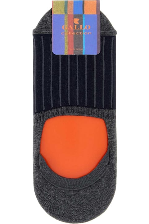 Gallo for Women Gallo Two-tone Stretch Cotton Blend Invisible Socks