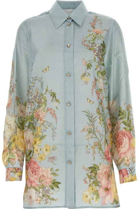 Zimmermann for Women Zimmermann Printed Silk Waverly Shirt