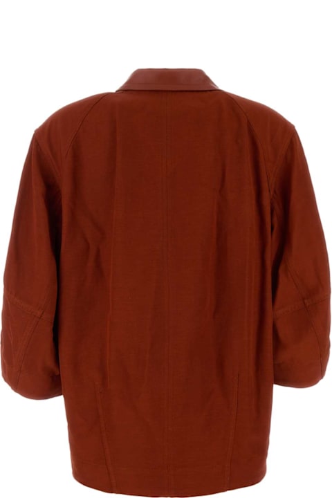 Topwear for Women Bottega Veneta Tiziano Red Viscose Blend Blouse