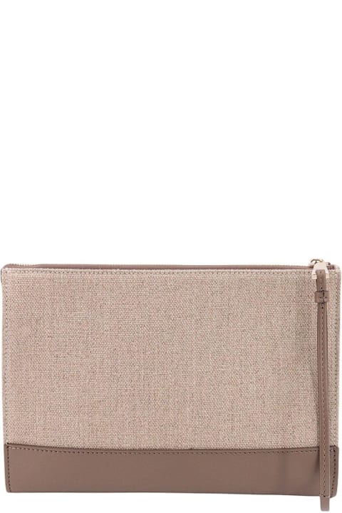 Chloé for Women Chloé Two-tone Zipped Clutch Bag