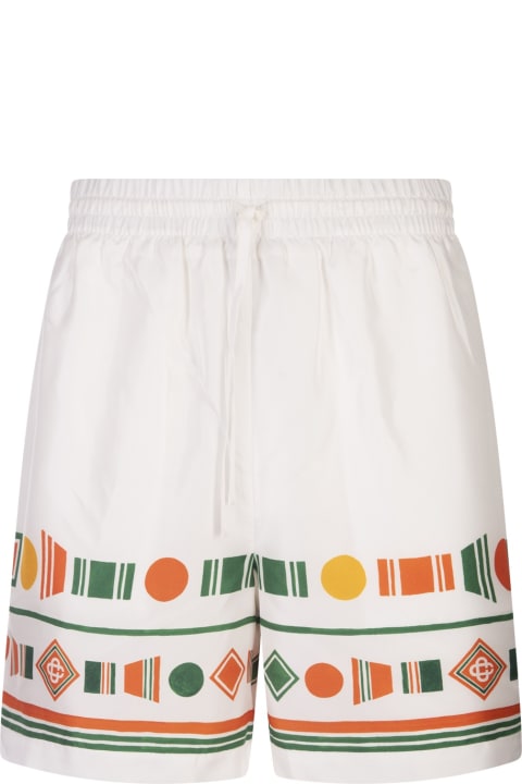 Casablanca Pants for Men Casablanca Playful Eagle Silk Shorts