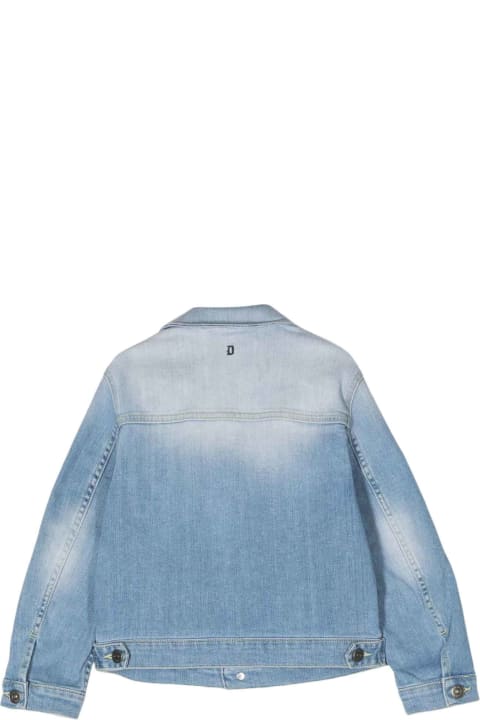 Dondup Coats & Jackets for Girls Dondup Blue Denim Jacket Girl