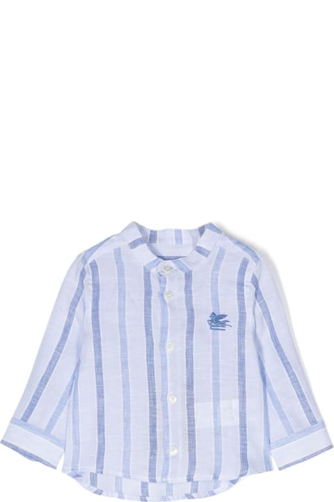 Topwear for Baby Girls Etro Etro Shirts Clear Blue