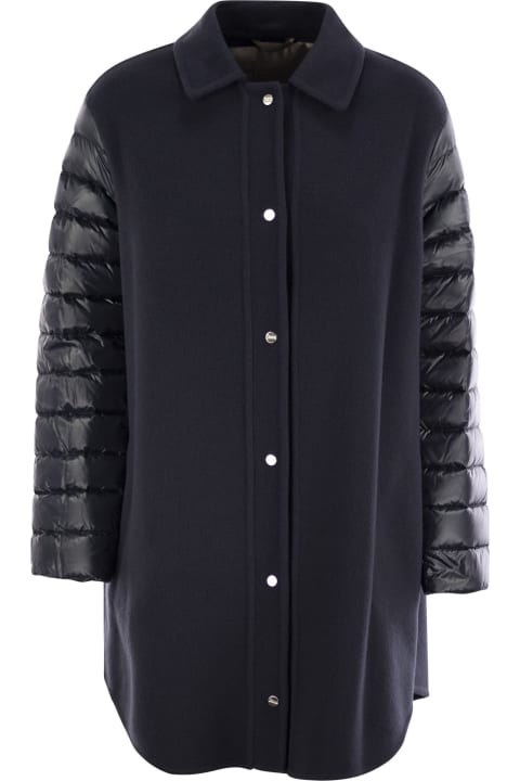 Homeware Herno Coat With Down Sleeves