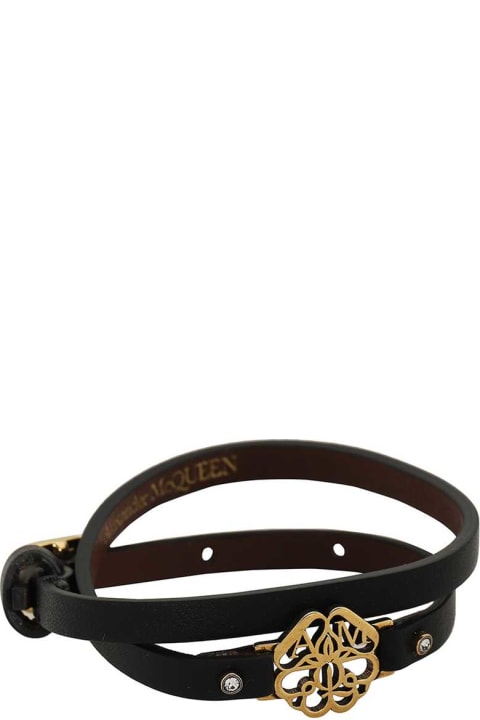 ウィメンズ Alexander McQueenのジュエリー Alexander McQueen Leather Bracelet