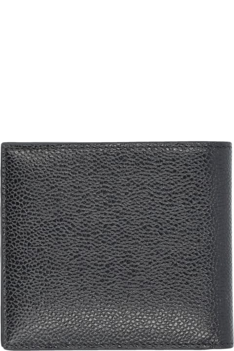 Thom Browne Wallets for Men Thom Browne Billfold In Pebble Grain Leather