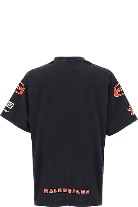 Balenciaga Topwear for Men Balenciaga 'sponsor Logos Oversize' T-shirt