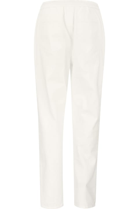 Easy Fit Cotton Trousers With Crête