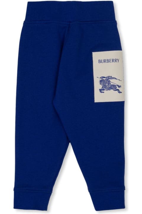 Bottoms for Baby Girls Burberry Equestrian Knight Motif Track Pants