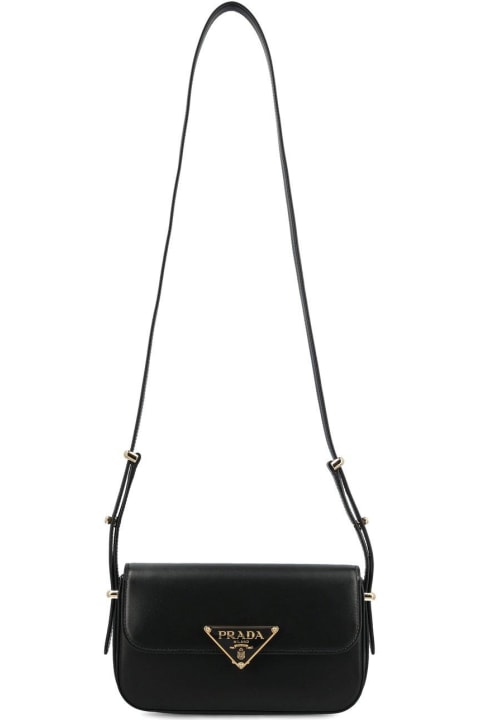 ウィメンズ Pradaのショルダーバッグ Prada Triangle-logo Flap Shoulder Bag