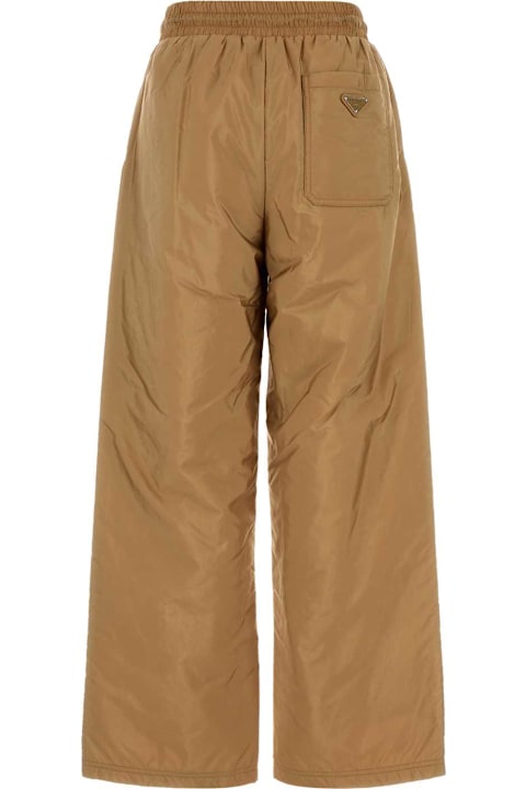 Prada Pants & Shorts for Women Prada Camel Re-nylon Pant