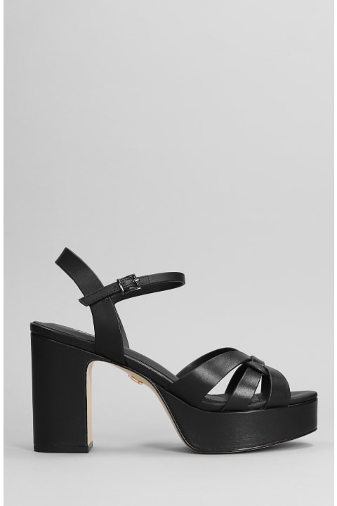 Sandals In Black Leather