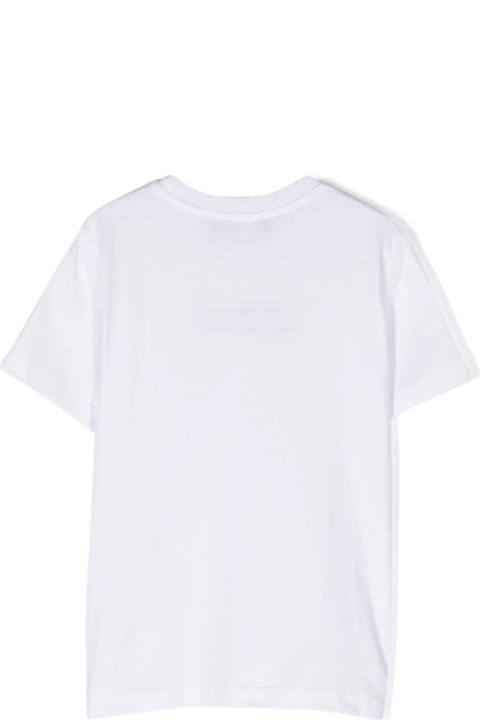 Fashion for Women Dsquared2 White T-shirt With Brushstroke Logo