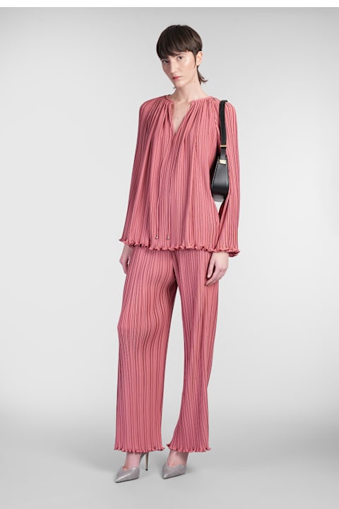 Lanvin for Women Lanvin Pants In Rose-pink Polyester