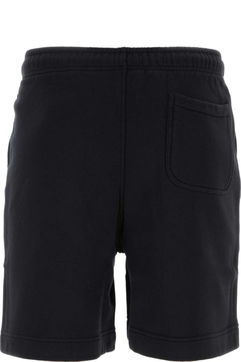 Maison Kitsuné Pants for Men Maison Kitsuné Black Cotton Bermuda Shorts