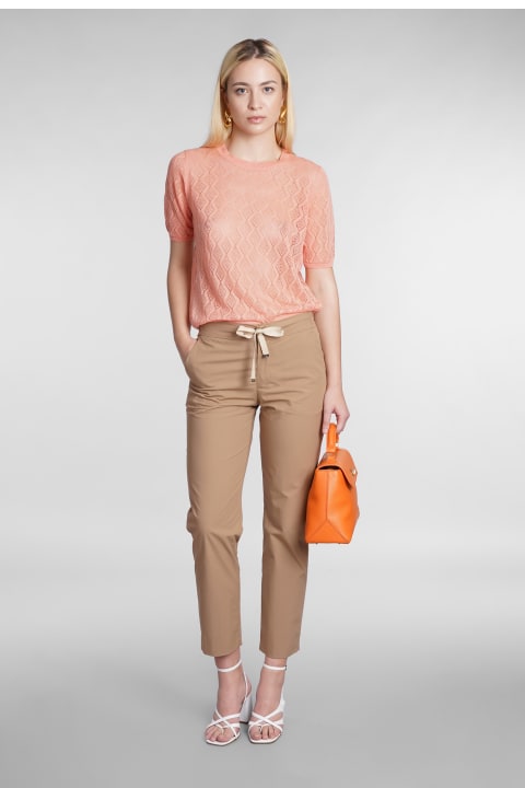 Knitwear In Orange Linen