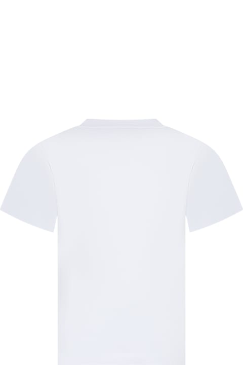 Stella McCartney Kids T-Shirts & Polo Shirts for Boys Stella McCartney Kids White T-shirt For Boy With Sun