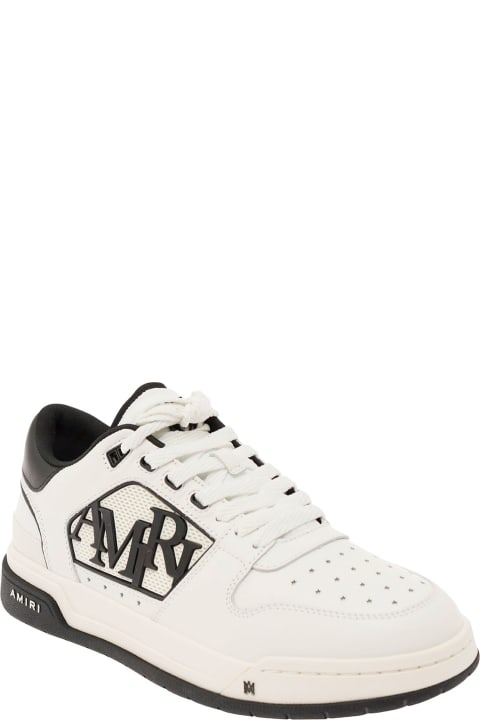メンズ シューズのセール AMIRI White Low Top Sneakers With Contrasting Logo Lettering In Cotton Man