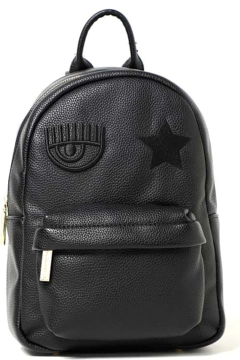 Chiara Ferragni Backpacks for Women Chiara Ferragni Chiara Ferragni Black Backpack