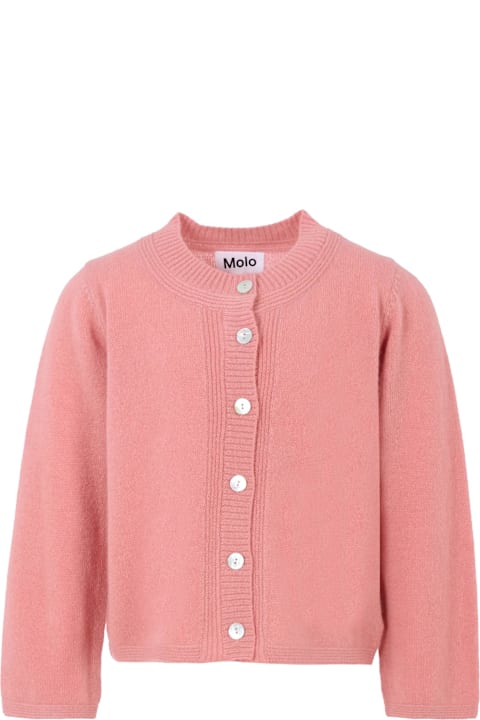 Homeware Molo Pink Cardigan For Girl