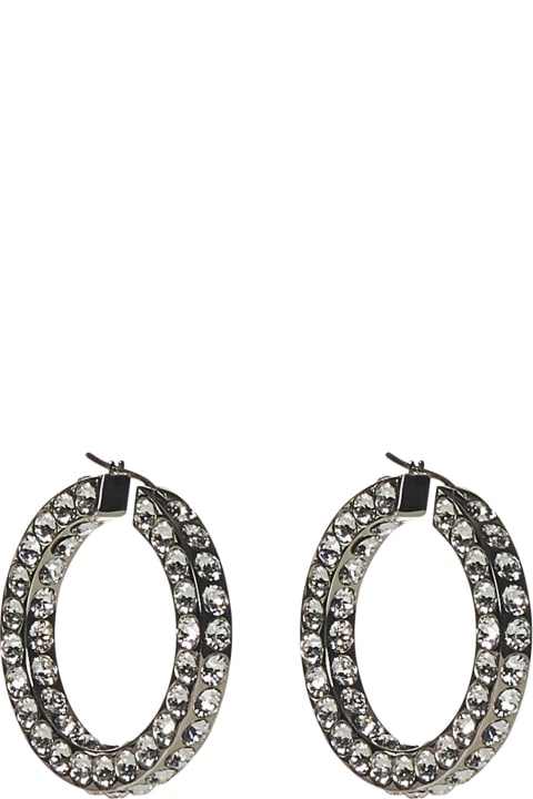 Earrings for Women Amina Muaddi Jah Hoop Big Earrings