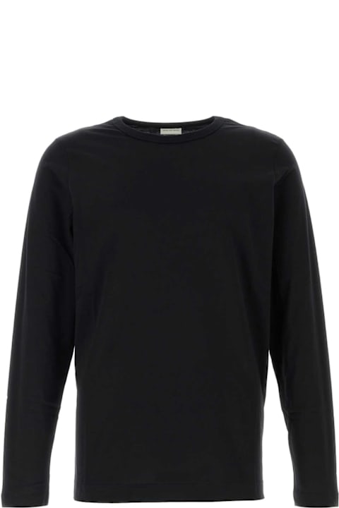 Dries Van Noten Men Dries Van Noten Black Cotton Hubbot T-shirt