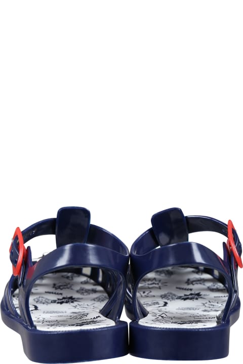 ボーイズ Kenzo Kidsのシューズ Kenzo Kids Blue Sandals For Boy With Tiger