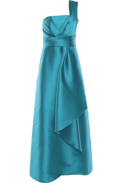 Alberta Ferretti Clothing for Women Alberta Ferretti Long Turquoise Dress