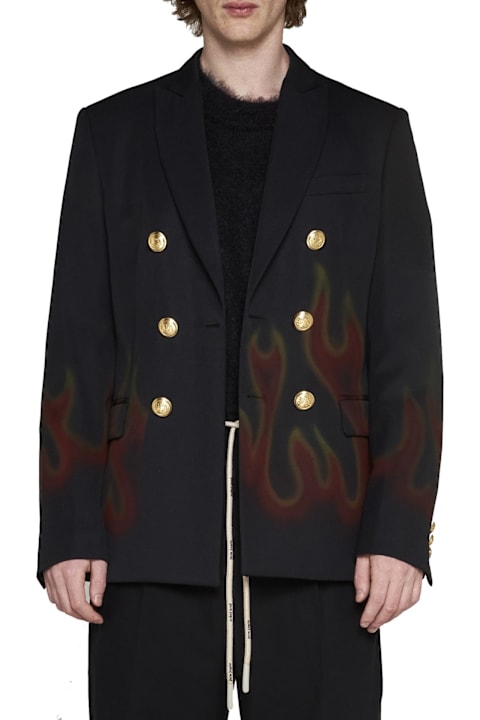 Palm Angels Coats & Jackets for Men Palm Angels Fire Blazer