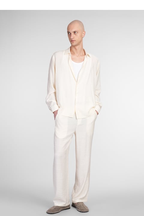 Family First Milano for Men Family First Milano Shirt In Beige Ramie