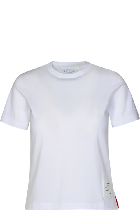 Thom Browne Topwear for Women Thom Browne 'relaxed' White Cotton T-shirt