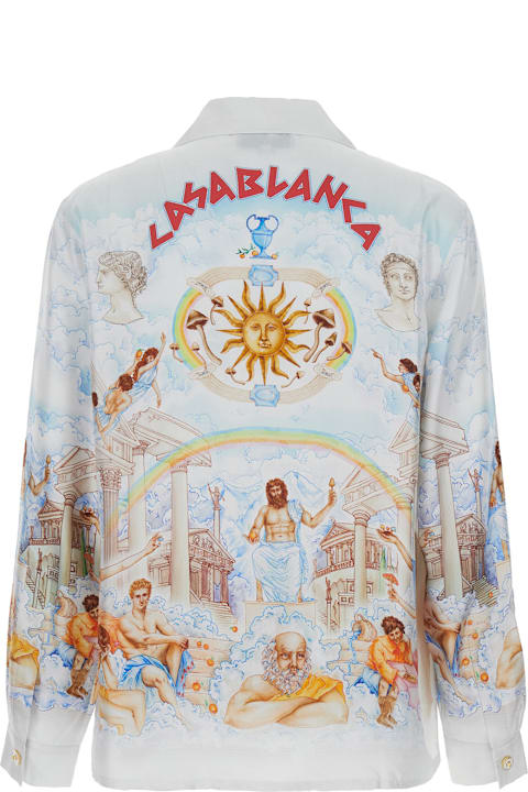 Casablanca قمصان لـ القسم الرجالي Casablanca Le Temple Du Savoir Shirt