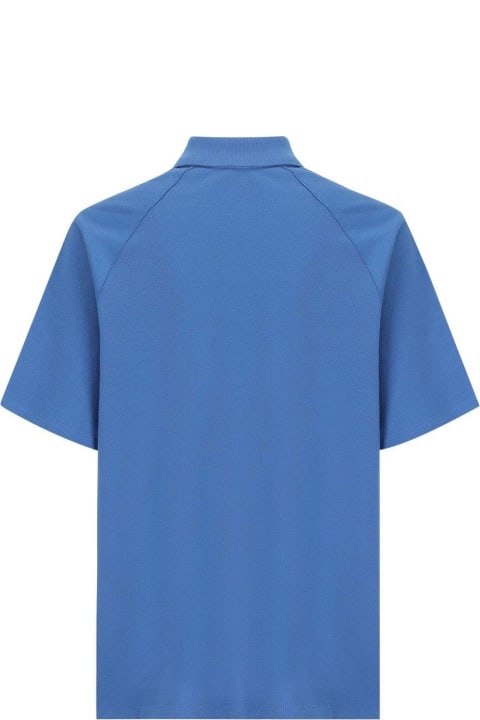 Gucciのボーイズ Gucci Logo Patch Short-sleeved Polo Shirt