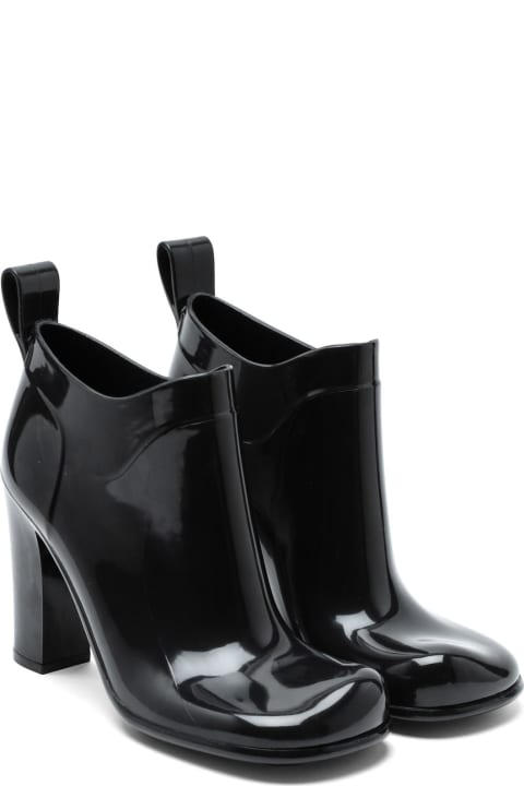 ウィメンズ新着アイテム Bottega Veneta Black Rubber Shine High Boots