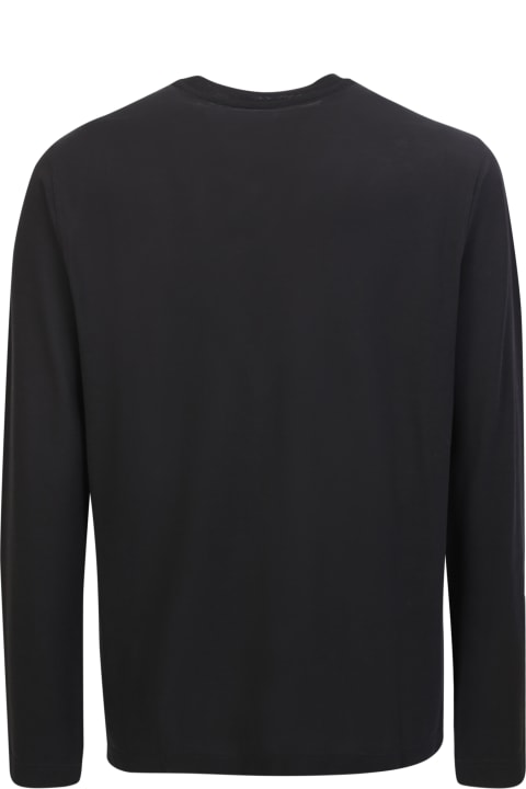 Zanone Clothing for Men Zanone Solid Color T-shirt Black