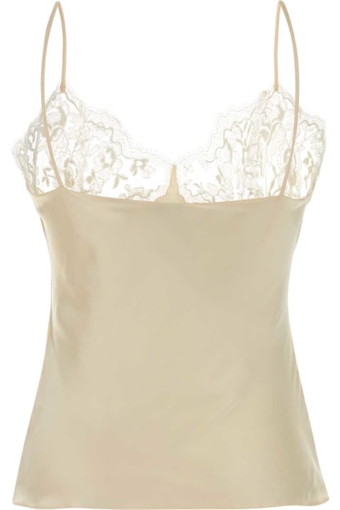 Chloé Cream Silk Tank Top