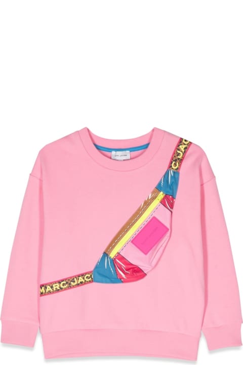 Little Marc Jacobs Sweaters & Sweatshirts for Girls Little Marc Jacobs Belt Bag Crewneck Sweatshirt