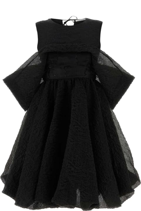 Cecilie Bahnsen Dresses for Women Cecilie Bahnsen Black Cotton Blend Mini Dress
