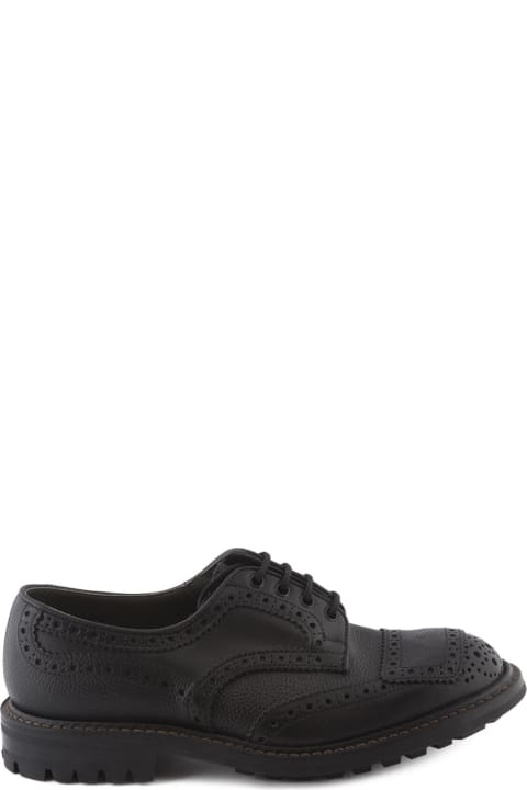 Tricker's Shoes for Men Tricker's Francis 7615 Black Calf Derby Shoe
