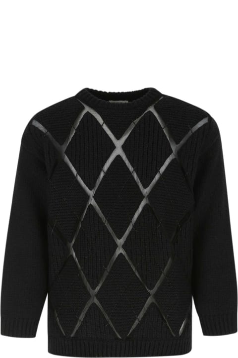 Clothing for Men Valentino Garavani Black Wool Sweater