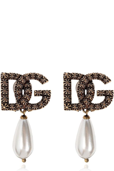 Jewelry for Women Dolce & Gabbana Dg Logo Drop Earrings