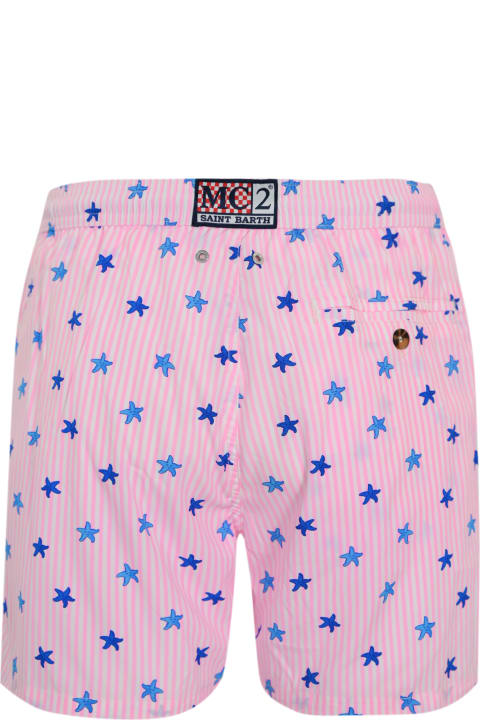 Fashion for Men MC2 Saint Barth Comfort Light Swimsuit With Starfish Print