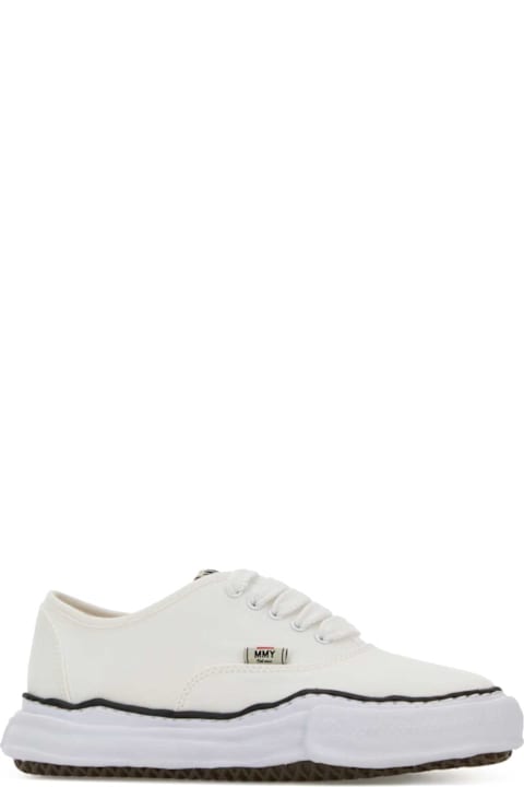 Mihara Yasuhiro White Canvas Baker Sneakers